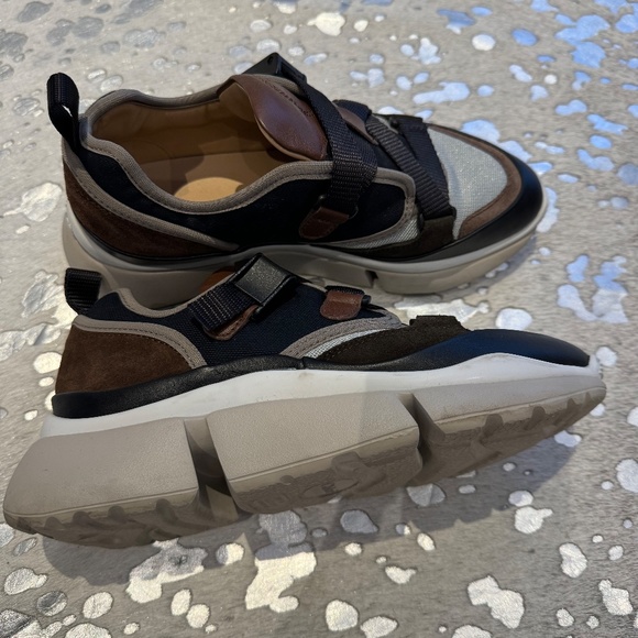 Chloé Colorblock Pattern Sneakers - Picture 2 of 3